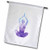 3dRose fl 254264 2  Purple Yoga Women with Colorful Design Garden Flag  18  x 27