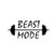 Weights Beast Mode NOK Decal Vinyl Sticker  Cars Trucks Vans Walls Laptop Black 7 5 x 3 5 in NOK946