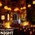 Greenke Halloween Decorations String Lights  9 8ft 20 LEDs Pumpkin String Light Battery Operated Decorative Lamp for Halloween Indoor Outdoor Party Decor  2 Modes Steady   Flickering Lights
