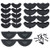 24 Pairs Shoe Repair Heel Plates Shoe Heel Tips Taps Sole Heel Repair Pad Heels Replacement with Nails  3 Sizes