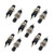 10 Pcs Black Cap SPST Momentary Mini Push Button Switch  Normally Open