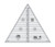 Creative Grids 60 Degree Equilateral Triangle 8.5" Quilting Ruler Template cgrT60