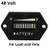 SEARON 48V LED Battery battery capacity meter Charge Discharge Status Indicator Gauge Testers for EZGO Club Car Yamaha Golf Cart Solar Panel Marine Trolling Motor Hex