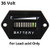SEARON 36 Volt LED Battery Indicator Meter Gauge Hex for EZGO Club Car Yamaha Golf Cart Solar Panel Marine Trolling Motor