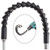 Flexible Drill Bit Extension  Magnetic Hex Soft Shaft  Flexible Screwdriver Extension Connect Drive Shaft for Tip Drill Bit Kit Adaptor  Black