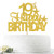 Gold Glitter Happy 19th Birthday Cake Topper  Hello 19  Cheers to 19 Years Old  19 Years Old Party Decoration Supplies