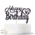 Black Glitter Happy 36th Birthday Cake Topper  Hello 36  Cheers to 36 Years Old  36 Years Old Party Supplies Decoration