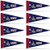 Rico New York NY Giants NFL Mini Pennant Set  8