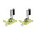 uxcell SP 18 Industrial Sewing Machine Hinged Presser Foot with Right Guide 1 4   6mm  Green 2pcs