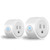 Sockets Wi-Fi Smart Plug, Mini Outlets Smart Socket No Hub Required Timing Function Control Your Electric Devices from Anywhere Compatible with Alexa and Google (White 2 Pack)