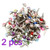 Amosfun 100PCS Mini Brads Paper Fasteners Brads Pearl Brads for Scrapbooking Embellishment Crafts 6x13mm