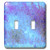 3dRose lsp 26174 2 Turquoise and Purple Abstract Art Double Toggle Switch