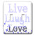 3dRose lsp 37961 2 Live  Laugh  Love Purple Butterflies Inspirational Words Double Toggle Switch