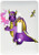 3dRose lsp 24664 1 Purple and Gold Fire Breathing Dragon and Dragonfly Toggle Switch