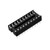 uxcell 30pcs 2 54mm Pitch 7 6mm Row Pitch 2 Row 20 Flat Pins Soldering DIP IC Chip Socket Adaptor