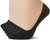 Hanes Women s Lightweight Breathable Invisible Liner 6 Pair Pack  Black  Shoe Size  5 9