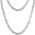 Byzantine Chain Necklace Mens Chains Choker 4mm Vintage Link Silver 18 inch Stainless Steel Necklaces for Men Jewelry