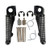 Black Front Footrests Foot pegs Fits For Kawasaki Ninja ZX10R 2004 2013 ZX 6R NINJA 1998 2013