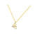 CSIYAN Origami Paper Aircraft Airplane Pendant Necklace Simple Geometric Triangle Necklace for Men Women Jewelry  Gold