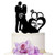 YAMI COCU Mr And Mrs Wedding Cake Toppers Bride and Groom Black Color Acrylic Silhouette Wedding Party Engagement Decoration