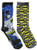 Hyp DC Comics Batman Grey Pattern Men s Crew Socks 2 Pair Pack Shoe Size 6 12
