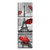 Paris Eiffel Tower Wall Art Paintings Red Umbrellas Flying on the Rain Wall Decor Posters Print on Canvas (1212inch3)