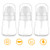 Travel Spray Bottle Clear Empty Fine Mist Plastic Mini Travel Bottle Set  Small Refillable Liquid Containers 2oz 50ml 3 Pack