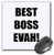 3D Rose Best Boss Evah Matte Finish Mouse Pad - 8 x 8 - mp_222191_1
