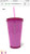 Starbucks Clear Pink 16 oz Tumbler
