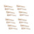 David Angie 50 Pack Metal Alligator Hair Clips for Hairdressing DIY 4 5x0 7cm