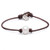 Cultured Freshwater Single Pearl Bracelet Handmade Genuine Leather Wrap Bracelet with Charm Jewelry Gift for Her 7 8   Brown Cultured Freshwater Single Pearl Bracelet Handmade Genuine Leather Wrap Bracelet with Charm Jewelry Gift for Her 7 8   Brown
