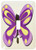 3dRose lsp_45059_1 Purple n Yellow Kids Butterfly Toggle switch