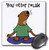 3dRose Funny Cute Sea Otter Yoga Cartoon You Otter Relax Pun Mouse Pad (mp_260871_1)