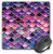 3dRose Mouse Pad Multicolor Girly Trend Pink Luxury Elegant Mermaid Scales Glitter, 8 x 8" (mp_272859_1)
