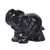 JUST IN STONES Carved Natural Black Obsidian Gemstone Elephant Healing Guardian Statue Figurine Crafts 1 6 inch
