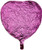 Anagram International Heart Flat Foil Balloon  18   Metallic Lavender