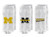 NCAA Infant Michigan Wolverines Strideline Infant Toddler Socks   White  12 24 Months