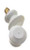 Dollhouse Miniature White Enameled Brass Knob by Houseworks