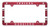 WinCraft NCAA University Indiana Hoosiers 6x12 inch Full Color Plastic License Plate Frame