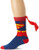 DC Comics Men s Superman Costume Crew Sock With Cape  Blue  Sock Size 10 13 Shoe Size  6 12