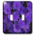 3dRose lsp 20608 2 Pretty Purple Floral Bouquet Double Toggle Switch