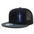 DECKY 6 Panel Flat Bill Trucker Caps  Black Dark Grey