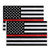3x5 Fts Thin Red Line USA Flag   American Honoring Firefighter Flags   2 Pack