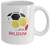 Belgian Soccer Fan Coffee Mug 11oz White Ceramic Tea Cup