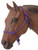 Tough 1 Horse Poly Rope Tied Halter  Purple