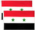 DANF 2 Pack Syria Flag 3x5 Foot Polyester Syrian National Flags Polyester with Brass Grommets 3 X 5 Ft