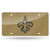 NFL New Orleans Saints Laser Inlaid Metal License Plate Tag