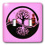 3dRose LLC lsp_7128_2 Ying Yang Tree Hot Pink Double Toggle Switch