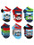Thomas Train Toddler Boys 6 pack Socks  Shoe  7 10  Sock  4 6   White Navy Multi