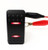 LED Marine Boat 4 Pins Spdt On Off on Rocker Switch with 2 Lights Waterproof